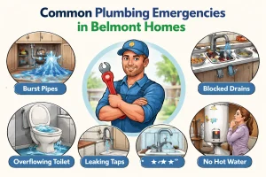 Common Plumbing Emergencies in Belmont Homes