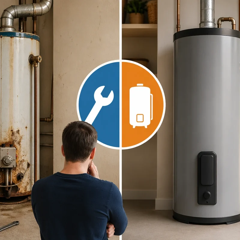 Hot Water System Repair vs Replacement in Belmont
