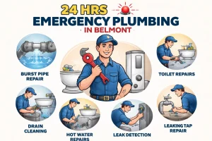 Services Offered by 24 Hrs Emergency Plumbing in Belmont